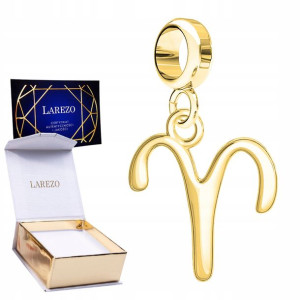 Charms złoty wiszący Znak Baran srebro 925