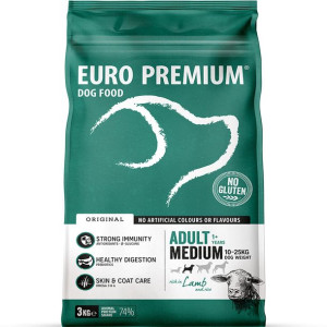 Euro Premium Adult Medium Lamb 3kg