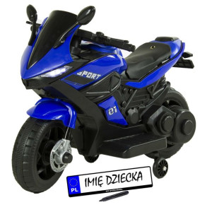 Motor Na Akumulator Dla Dzieci Ścigacz Muzyka Led Skóra