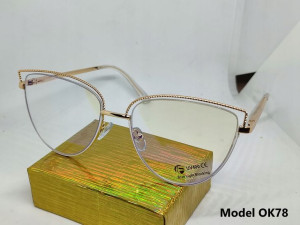 OK78 Okulary Zerówki Blue Light Białe