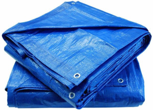 Plandeka Niebieska Mocna 55g 2m X 3m Wodoodporna Mrozoodporna Ochrona Uv