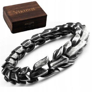 Bransoleta Wiking Thor Wilk stal chirurgiczna 316L