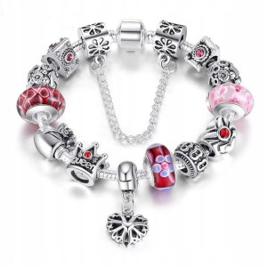 Bransoletka Modułowa Srebrna Prezent Charms