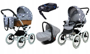 BabyLux Wózek 4w1 dziecięcy spacerówka Classic