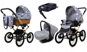 BabyLux Wózek 4w1 dziecięcy spacerówka Classic