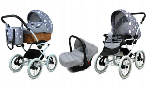 BabyLux Wózek 3w1 dziecięcy spacerówka Classic