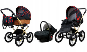 BabyLux Wózek 3w1 dziecięcy spacerówka Classic
