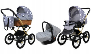 BabyLux Wózek 3w1 dziecięcy spacerówka Classic