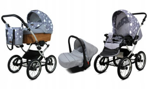 BabyLux Wózek 3w1 dziecięcy spacerówka Classic
