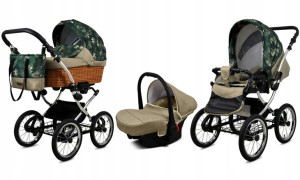 BabyLux Wózek 3w1 dziecięcy spacerówka Classic