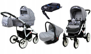 BabyLux Wózek 4w1 dziecięcy Largo + baza ISOFIX