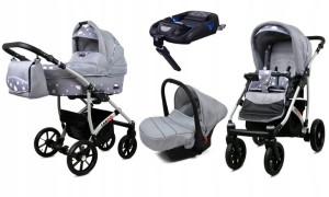 BabyLux Wózek 4w1 dziecięcy Largo + baza ISOFIX
