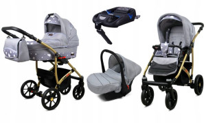 BabyLux Wózek 4w1 dziecięcy Largo + baza ISOFIX
