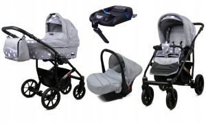 BabyLux Wózek 4w1 dziecięcy Largo + baza ISOFIX