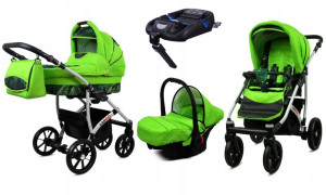 BabyLux Wózek 4w1 dziecięcy Largo + baza ISOFIX