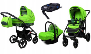 BabyLux Wózek 4w1 dziecięcy Largo + baza ISOFIX