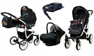 BabyLux Wózek 4w1 dziecięcy Largo + baza ISOFIX