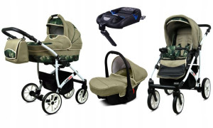 BabyLux Wózek 4w1 dziecięcy Largo + baza ISOFIX