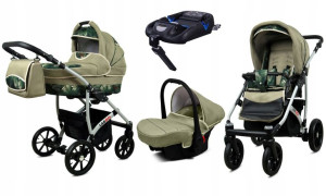 BabyLux Wózek 4w1 dziecięcy Largo + baza ISOFIX
