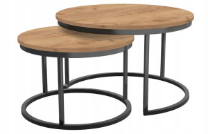 Stolik kawowy 2w1 REUS ława loft industrial metal