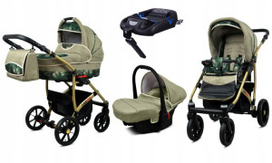 BabyLux Wózek 4w1 dziecięcy Largo + baza ISOFIX