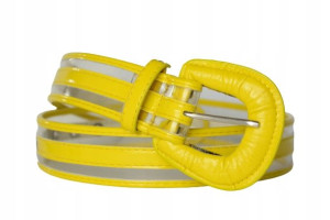 Pasek damski do spodni żółty przezroczysty +GRATIS