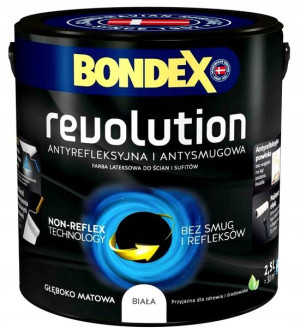 Bondex Revolution 2,5l Biały Mat- Farba Non-reflex