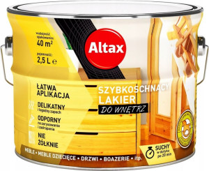Altax Szybkoschnący Lakier Do Wnętrz 2,5l - Połysk