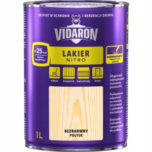 Vidaron Lakier Nitro D Drewna 1l Bezbarwny Połysk