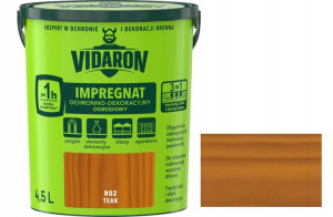 Vidaron Impregnat Ogrodowy 4,5l - R02 Teak