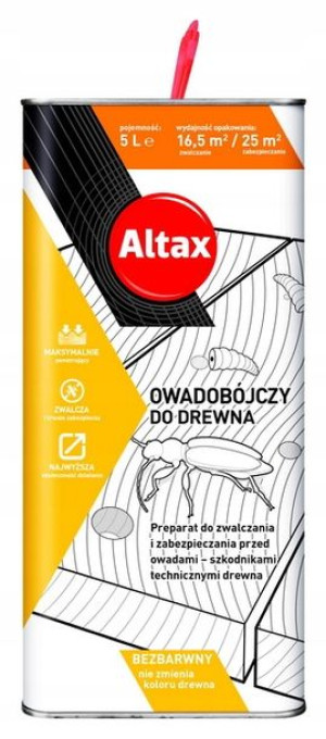 Altax Hylotox - Preparat Owadobójczy Do Drewna 5l
