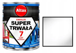 Altax Emalia Super Trwała 0,75l Farba Biały Połysk