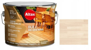 Altax Olej Do Drewna - Tarasów - 2,5l - Bielony