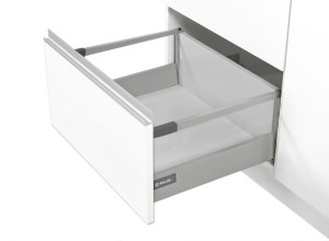 Szuflada Rejs Comfort Box L400 H204 Wysoka Szara Z Relingiem Prostokątnym