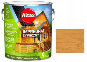 Altax Impregnat Żywiczny Do Drewna 9l - Pinia !!!