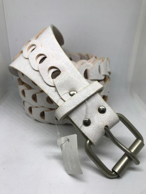 PASEK DAMSKI biały do sukienki szeroki 10cm