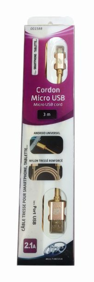Kabel USB Micro-USB Oplot 300 cm FPE