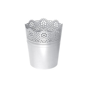 Ażurowa Doniczka Osłonka LACE DLAC115 biały