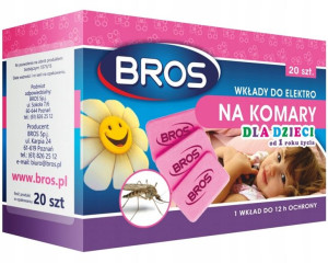 Bros 20x Wkład Do Elektro Na Komary Dla Dzieci