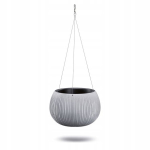 Doniczka Wisząca Bowl Kula Beton DKB290WS + wkład