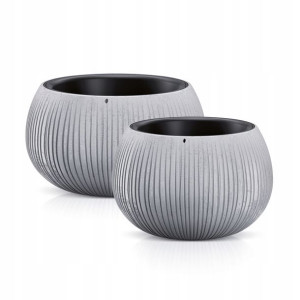 Donica Bowl Kula Beton DKB370 290 Zestaw 2w1