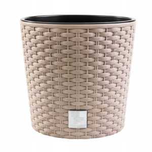 Doniczka RATO LOW DRTUS300L ratan Mocca