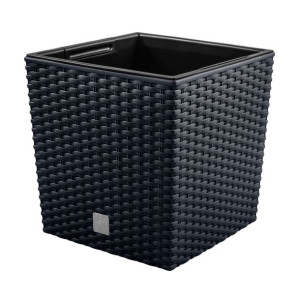 Doniczka rattan DRTS325L Donica + wkład Antracytow