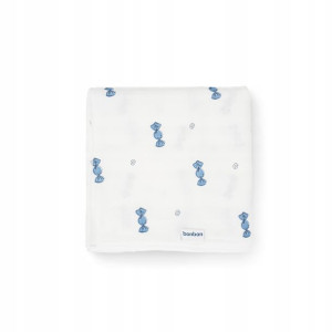Chusteczka muślinowa bonbon blue candy 40x40cm