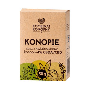 Susz z kwiatostanów konopi 4% CBDa/CBD 50 g Kombinat Konopny