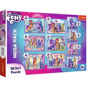 Puzzle 10w1 Lśniące Kucyki Pony