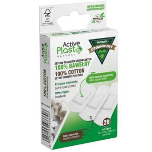 Active Plast BIO, zestaw plastrów opatrunkowych, 20 szt.
