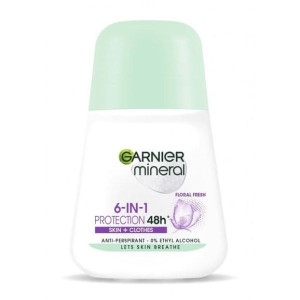 Antyperspirant Garnier Mineral, Floral Fresh, roll-on, 50 ml