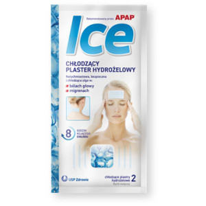 Apap Ice, chłodzący plaster hydrożelowy, 2 szt, 1 saszetka