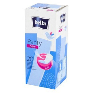 Bella Panty New, wkładki higieniczne, bezzapachowe, 20 szt.